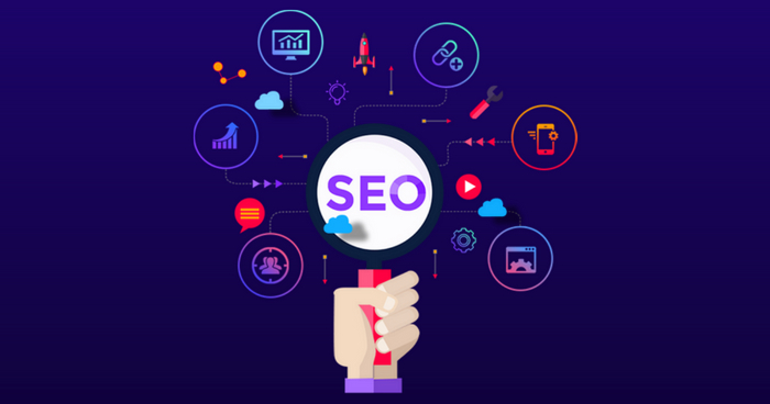 SEO strategy visual for improving website structure and search visibility